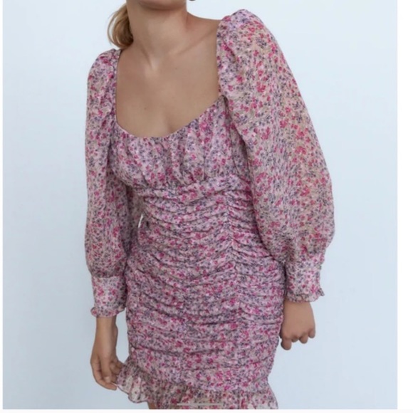 Zara Dresses & Skirts - NWT pink ZARA size S floral dress